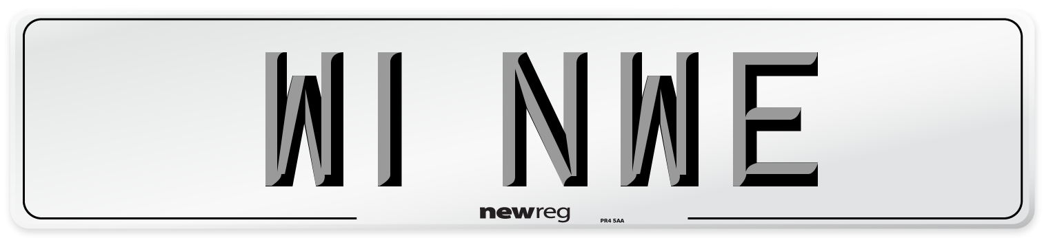 W1 NWE Number Plate from New Reg